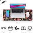 thumbnail image 5 of Long Mouse Pads for Desk,Pioneer Flower Floral Print Pattern Desk Mats on Top Of Desks, Desk Mouse Pad Extra Large with 3mm Non-Slip Base and Stitched Edge for Gaming,Office,Work,Home 31.5"x11.8", 5 of 6