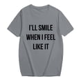thumbnail image 4 of DHFJKG T Shirts For Women Casual Short Sleeve Loose Fit Round Neck Letter Printed Graphic Tee Comfortable Daily Wear Pullover Stylish Tops, 4 of 4