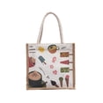 thumbnail image 1 of (Festival de verano) Bolso de hombro de lino con estampado de nueva moda coreana (), 1 of 8