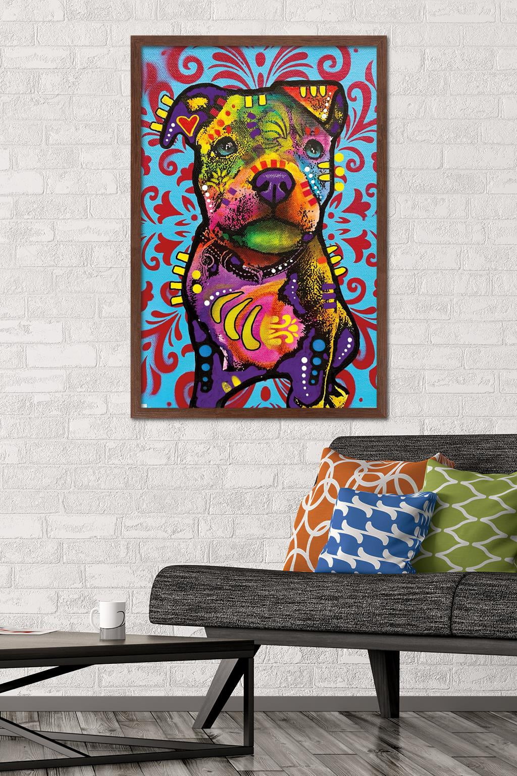 Dean Russo - Pittie Pup Wall Poster, 22.375" x 34" Framed