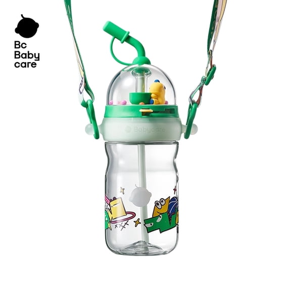 Bc Babycare T-REX Shooting Game Cup with Strap, 16.91oz, 3 Years Kids/Toddler, Funny Toys, Green