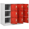 thumbnail image 5 of vidaXL Locker Cabinet Light Gray and Red 35.4"x17.7"x36.4" Steel, 336442, 5 of 8