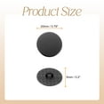 thumbnail image 2 of Uxcell 10pcs Botones Redondos de Metal 20mm Botones de Costura Planos de Aleación, Negro Sólido, 2 of 6