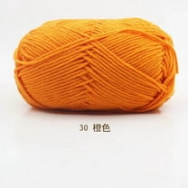 Nvzi Yarn Crochet, 2 Rolls, Cotton Yarn for Crocheting, Ideal for Scarves, Sweaters, Gloves, Perfect for Craft Projects and Gifting​,orange