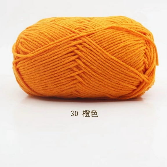 Nvzi Yarn Crochet, 2 Rolls, Cotton Yarn for Crocheting, Ideal for Scarves, Sweaters, Gloves, Perfect for Craft Projects and Gifting​,orange