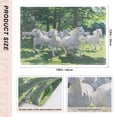 thumbnail image 4 of White Horse Placemats Set of 6 Coffee Mats, Non Slip Backing 18x12 Inch for Home and Restaurants, 4 of 9