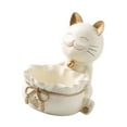 thumbnail image 2 of Figura de resina de gato de la suerte, estatua, organizador de escritorio, regalo, decoración, gato de la suerte Crema, 2 of 9