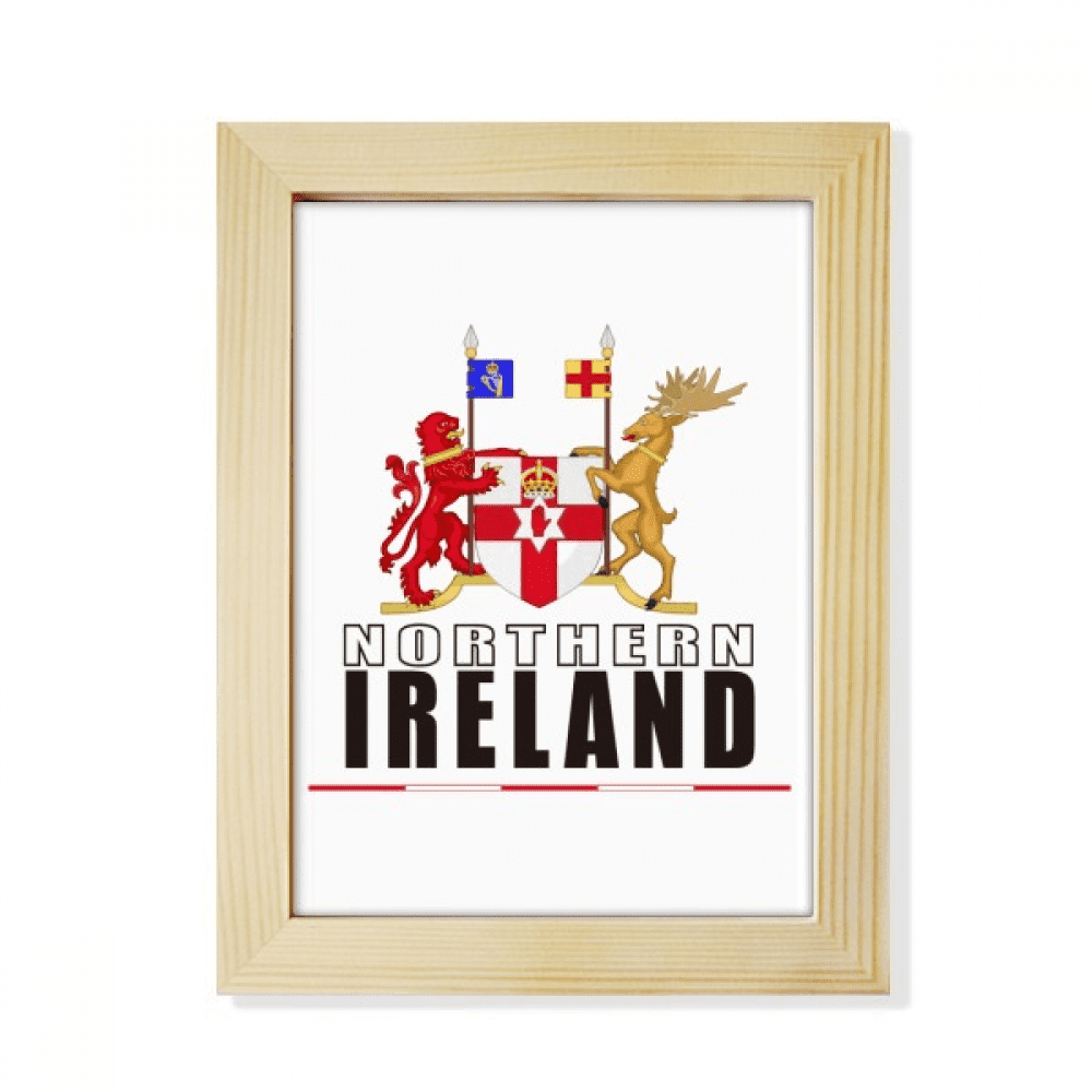 Northern Ireland Logo Map Flag Desktop Adorn Photo Frame Display Art