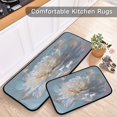 thumbnail image 5 of 2-Piece Kitchen Rugs Set Non-Slip Mats Carpet Floor for Kitchen, Bathroom (19.7"x27.6" & 19.7"x47.2") Large Flower in Full Bloom, 5 of 7