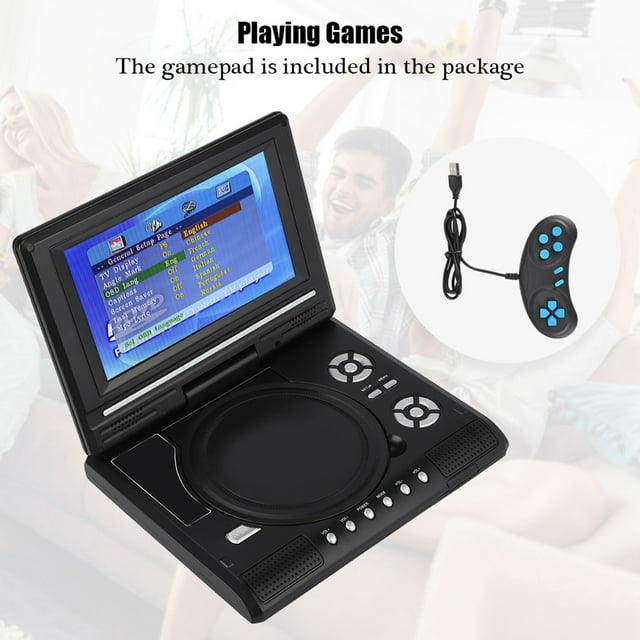 Portable DVD Player,7‑inch Portable DVD Player Car DVD Player Portable Mobile DVD Playerfor Cars Optimized for Excellence