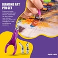 thumbnail image 4 of Bolígrafo Ergonómico para Pintar con Diamantes, Accesorios para Arte con Diamantes con 3 Puntas de Metal, Kit de Bolígrafo con Taladro de Diamante 5D para Adultos, Color, 4 of 8