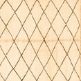 thumbnail image 1 of Ahgly Company Indoor Square Solid Orange Modern Area Rugs, 4' Square, 1 of 4