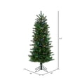 thumbnail image 4 of Vickerman 5.5' Carolina Pencil Spruce Artificial Christmas Tree, Multi-Colored Dura-Lit®LED Lights, 4 of 8