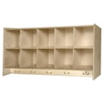 thumbnail image 2 of Wood Designs 10 Cubby Wall Hanging Unit, 2 of 2