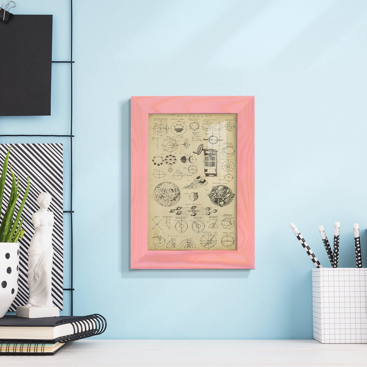 Encyclopediae II -Framed Print w/glass-Sunset Pink
