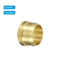 thumbnail image 4 of Uxcell 10mm Tube OD Brass Compression Sleeves Ferrules 10 Pack Brass Compression Fitting Assortment Kit, 4 of 6