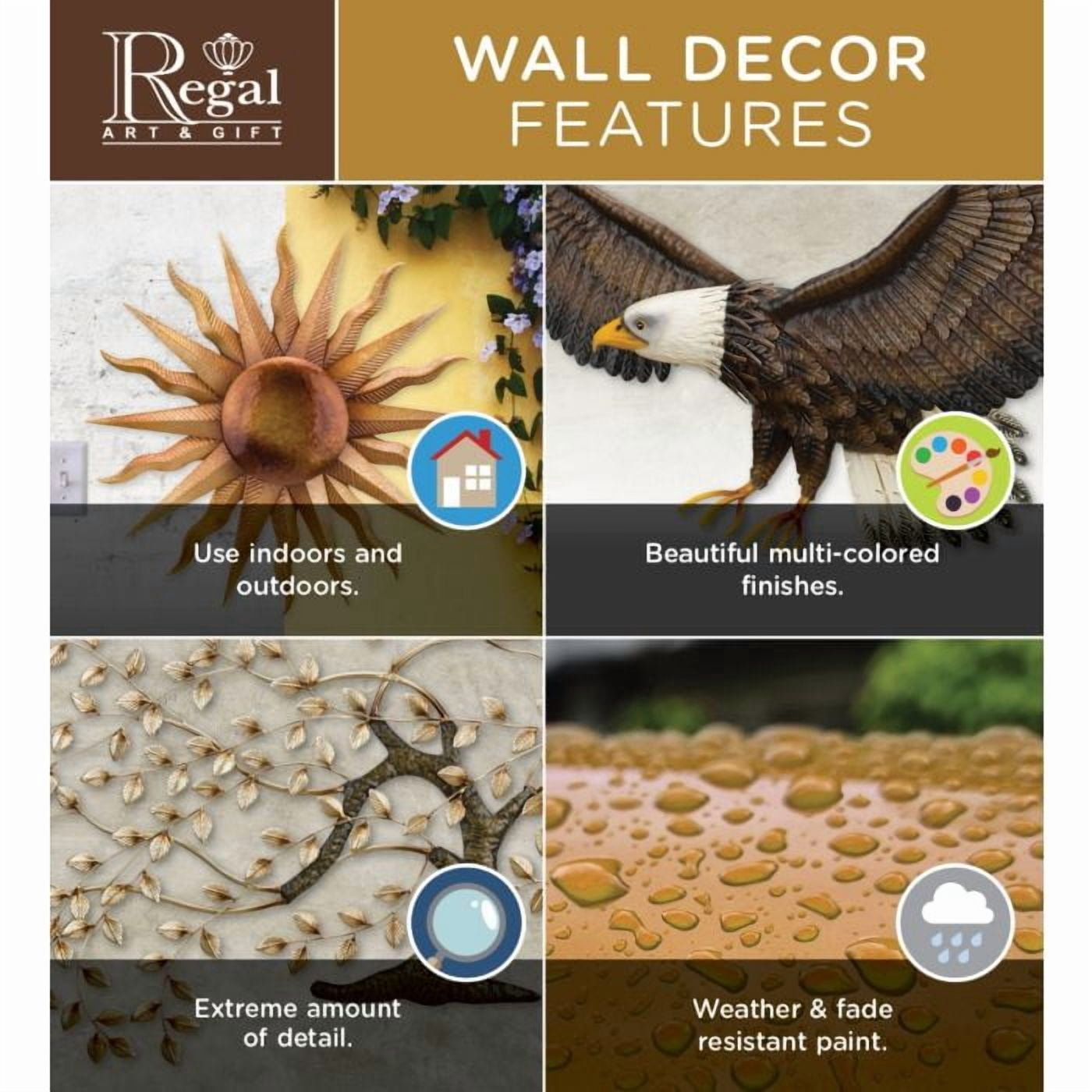 Regal Art  and  Gift 13248 - Clock - Sunflower Wall Decor Clocks