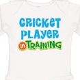 thumbnail image 4 of Inktastic Cricket Player in Training Boys or Girls Long Sleeve Baby Bodysuit, 4 of 5