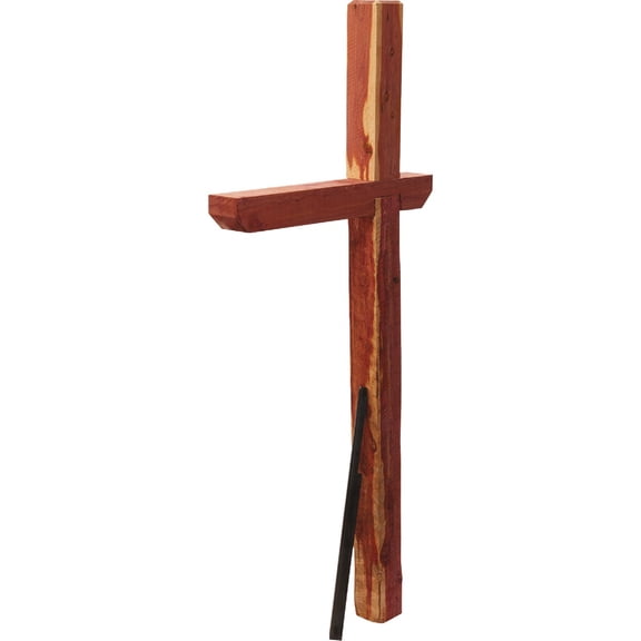 Gibraltar Mailboxes Cedar Deluxe, Drive-In, Crossarm, Mailbox Post Kit, Natural Finish, DPKX0000