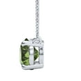 thumbnail image 2 of Aone Jewelry 0.75 Ct Green Moissanite Solitaire Pendant Necklace for Women, EF-VS1 Clarity in 14K Gold Over 925 Sterling Silver with Cable Chain, Rose, White & Yellow Gold, 2 of 6