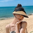 thumbnail image 3 of CoCopeaunts Sun Visor Hats for Women Summer Straw Visors Wide Brim Beach Visors UV Protection Visor for Outdoor, 3 of 6