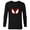 Black, variant on Marvel Ultimate Spider-Man Miles Morales Heart Mask Logo - Long Sleeve T-Shirt for Men - Customized-White