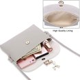 thumbnail image 3 of Dicasser PU Leather Shoulder Handbag Cross Body Purse for Teens Girls Small Cross Body Bag for Girls Gray, 3 of 10