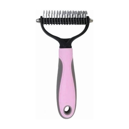 Pet Deshedding Brush Two Sided Pet Grooming Comb Stainless Steel Shedding Pet Comb Professional Hair Removal Brush for Dogs Cats