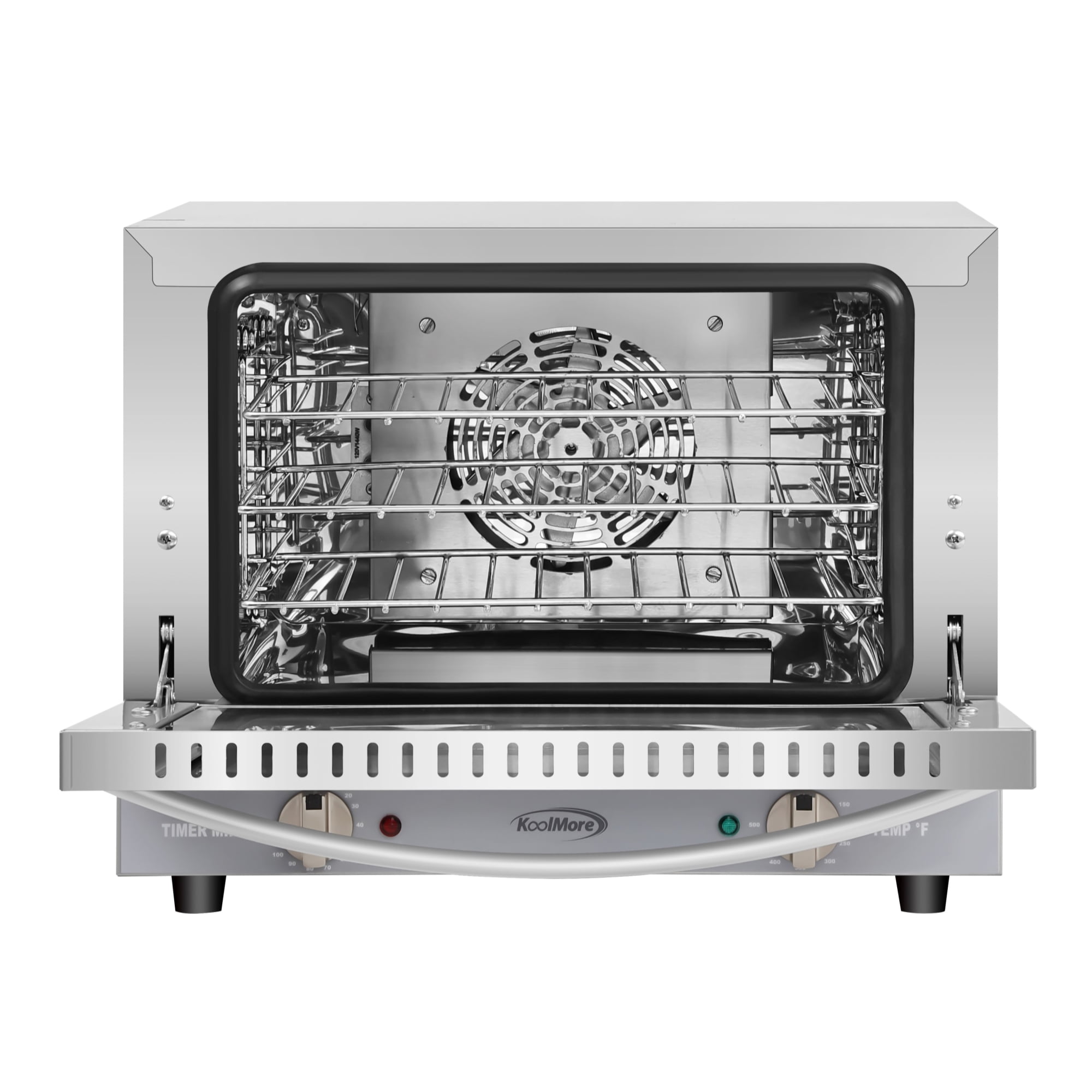 19 in. Countertop Convection Oven for Quarter-Size Pans with 3 Racks 1440W of Power in Stainless-Steel, 0.8 cu. ft.