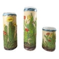 thumbnail image 6 of Southwestern Desert Cactus With Blooming Flowers Votive Candle Holders Set Of 3, 6 of 7