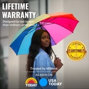 Repel Windproof Travel Umbrella, Auto Open Close Folding Umbrella Wind Tested to 100MPH