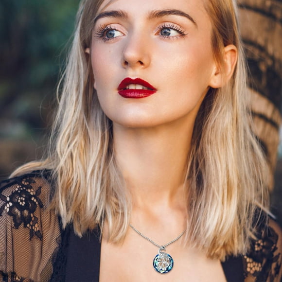 LSLJS Pendant Necklace Women's Colorful Crystal Firebird Necklace, Gifts for Mom Wife Girlfriend Her on Anniversary Mothers Day Valentines Day Christmas Birthday Gifts for Women