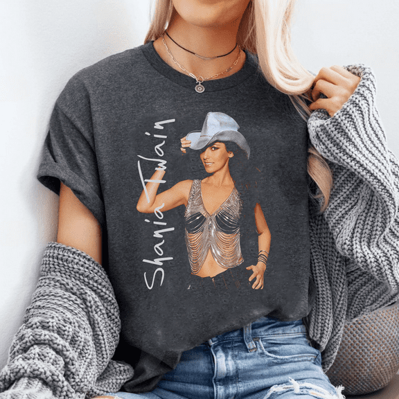 Unisex Shania Twain Tour 90s Graphic T-Shirt, Sizes S-5XL, Tbun