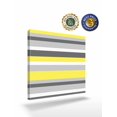 thumbnail image 2 of Geometric Stripes Canvas Wall Art, Yellow Grey Framed Wall Decor Modern Artwork Prints Painting for Living Room, Bedroom, Kitchen & Cafe Decor 24x24 Inch, 2 of 9