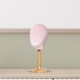 thumbnail image 3 of HILABEE Hat Display Mannequin Head Mannequin Head Model Tabletop Portable with Wood Base Pink Short Base, 3 of 6