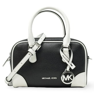 MICHAEL KORS ショルダーバッグ ブラック/ホワイト　タッセル Michael Kors by Sheila Women's Faux Leather Satchel Handbag, Vista