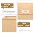 thumbnail image 3 of unbranded Rattan Lampshade Rustic Style Design for Chandelier Lamp Cover 1Pcs, 3 of 6