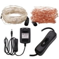 thumbnail image 2 of Guirnalda de luces LED de 10 m, 20 m y 30 m con enchufe para decoración de bodas, fiestas y Navidad, adaptador de corriente CC de 12 V y 2 A, interruptor de encendido y apagado para Reino Unido, UE, E, 2 of 4