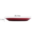 thumbnail image 4 of Mainstays Chiara Stoneware Round Red Dinner Plate,10.5", 4 of 4