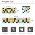 thumbnail image 3 of Yayeee Faucet Mat for Kitchen Sink 14.7" Diatomite Long Splash Guard Pad, Yellow Checkered Pattern, 3 of 7