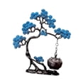 thumbnail image 2 of Quemador de incienso colgante con forma de pino, diseño vintage decorativo. Azul, 2 of 9