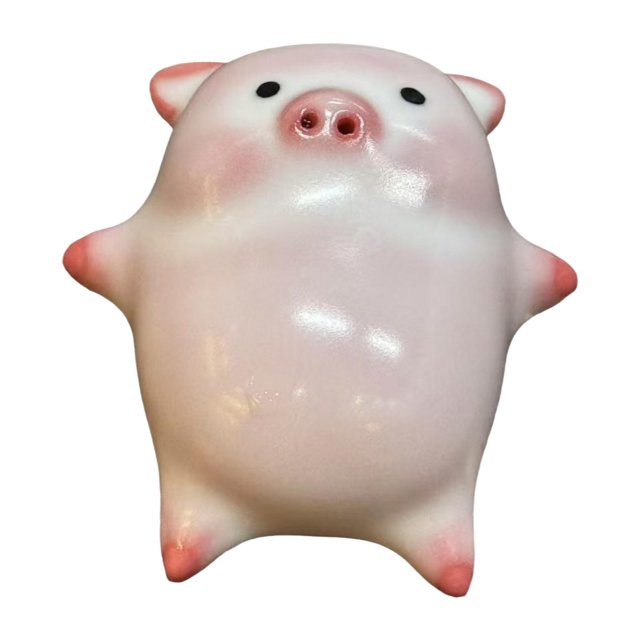 Estatua de cerdo de cerámica, mascota de té coleccionable, adorno de centro de mesa, escultura de escritorio para dormitorio, chimenea, estantería de