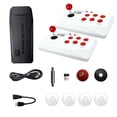 thumbnail image 2 of [Doble 128G] Consola juegos M8-X6 joystick arcade Consola juegos TV decodificador inalámbrico alta retro compatible con reproductor único/dual, 2 of 9