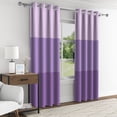 thumbnail image 3 of Aofoto Thermal Room Darkening Blackout Grommet Window Curtain for Living Room,2 Panels,42" X 84" ,Purple, 3 of 6