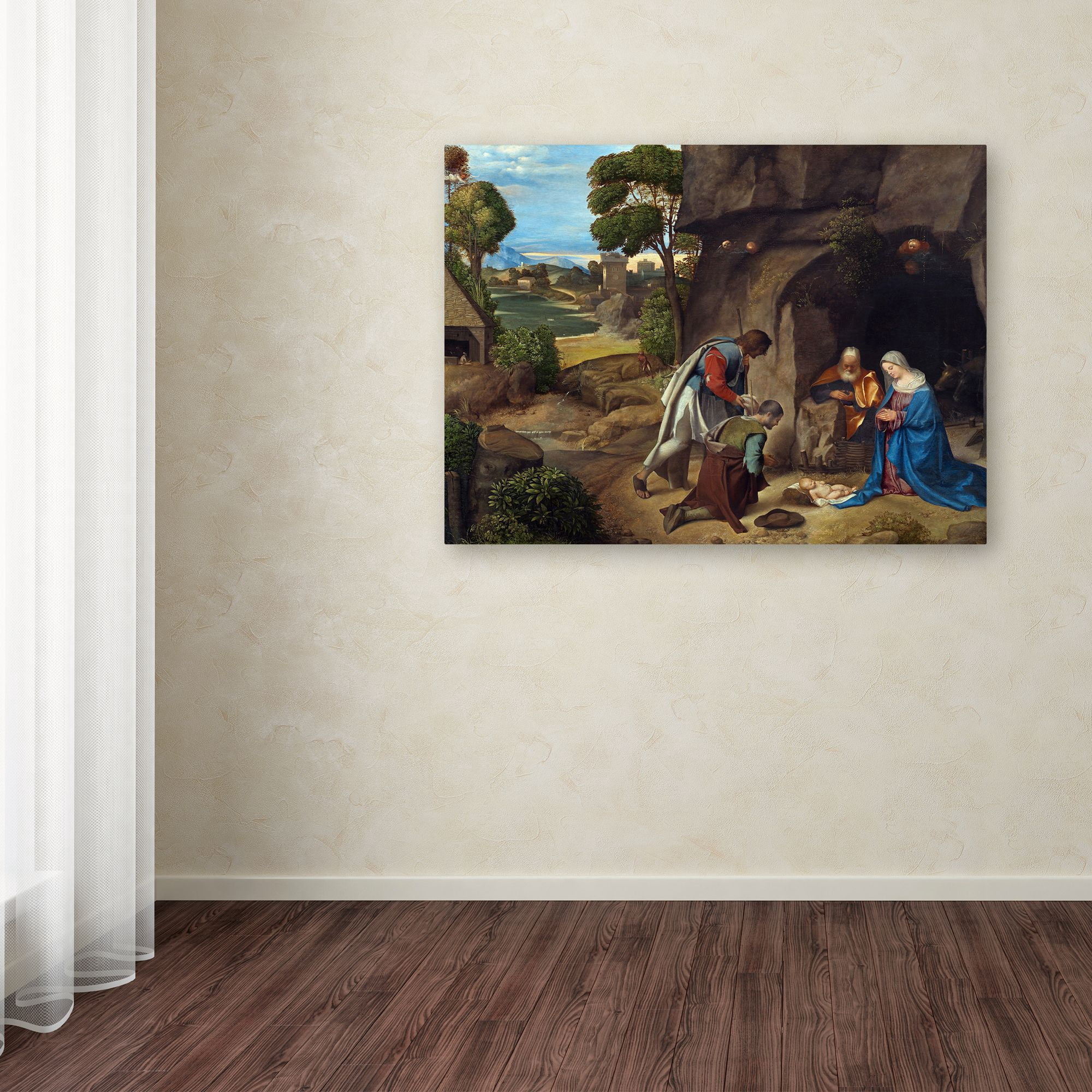 Giorgione 'The Adoration Of The Shepherds' Canvas Art
