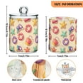 thumbnail image 5 of Yayeee 2 Pack Qtip Holder Bathroom Cotton Swab Canister with Lid Clear Dispenser Set, Beach Toys Pattern, 5 of 6