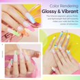 thumbnail image 4 of modelones Gel Nail Polish Set, 36 Pastel Rainbow Colors 7ML Soft Pink Red Green Summer Neon Gel Polish Glitter Nude Soak Off LED Gel Nail Polish Kit Nail Art for Starter DIY Holiday Gift, 4 of 9