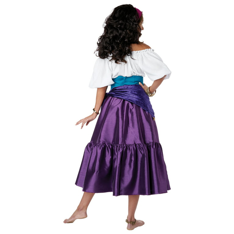  California Costumes Womens Enchanting Gypsy, White/Purple,  Large US : Clothing, Shoes & Jewelry