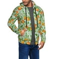 thumbnail image 3 of Zip Up Hoodies for Men - Tangerine Long Sleeve Comfrt Men'S Fashion Hoodies & Sweatshirts, Jackets for Men Hoodies Pullover Clothing Clothes with Pouch, 3 of 5