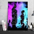 thumbnail image 3 of Cuadro Decorativo Buu VS Gohan Neon Canvas Listo Para Colgar 35x55cm Jungle Art Impresion Tela Arte, 3 of 6